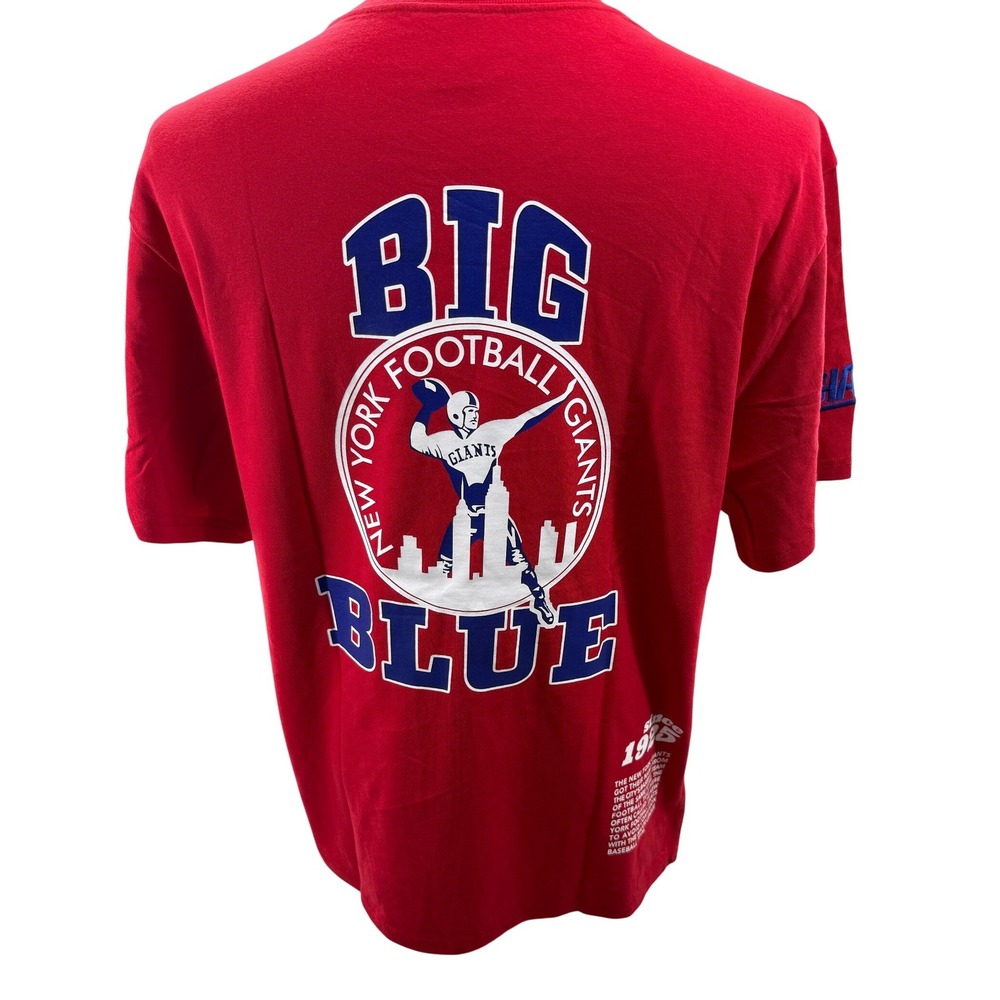Mitchel & Ness New York Giants Super Bowl XLVI Throwback Tee‎ Shirt Mens Large